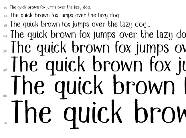 DK Mandolin font waterfall
